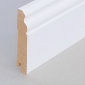 Плинтус ольха эмаль белая арт. 027